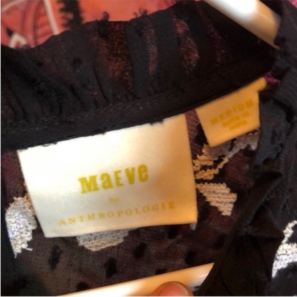 Maeve Anthropologie Winona Lace Boho Peasant Blouse - Picture 3 of 6